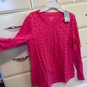 Long sleeve tunic style cotton shirt